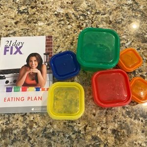 TEAM BEACHBODY 21 Day Fix Diet Meal Planner and Portion Control kit
